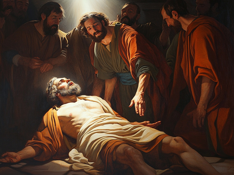 the moment of Saint Paul’s conversion on the road to Damascus